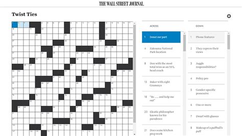 vegas lock wsj crossword